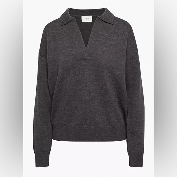 Aritzia Sweaters - NWT Aritzia Wilfred Clara Sweater in Peppercorn Grey - S